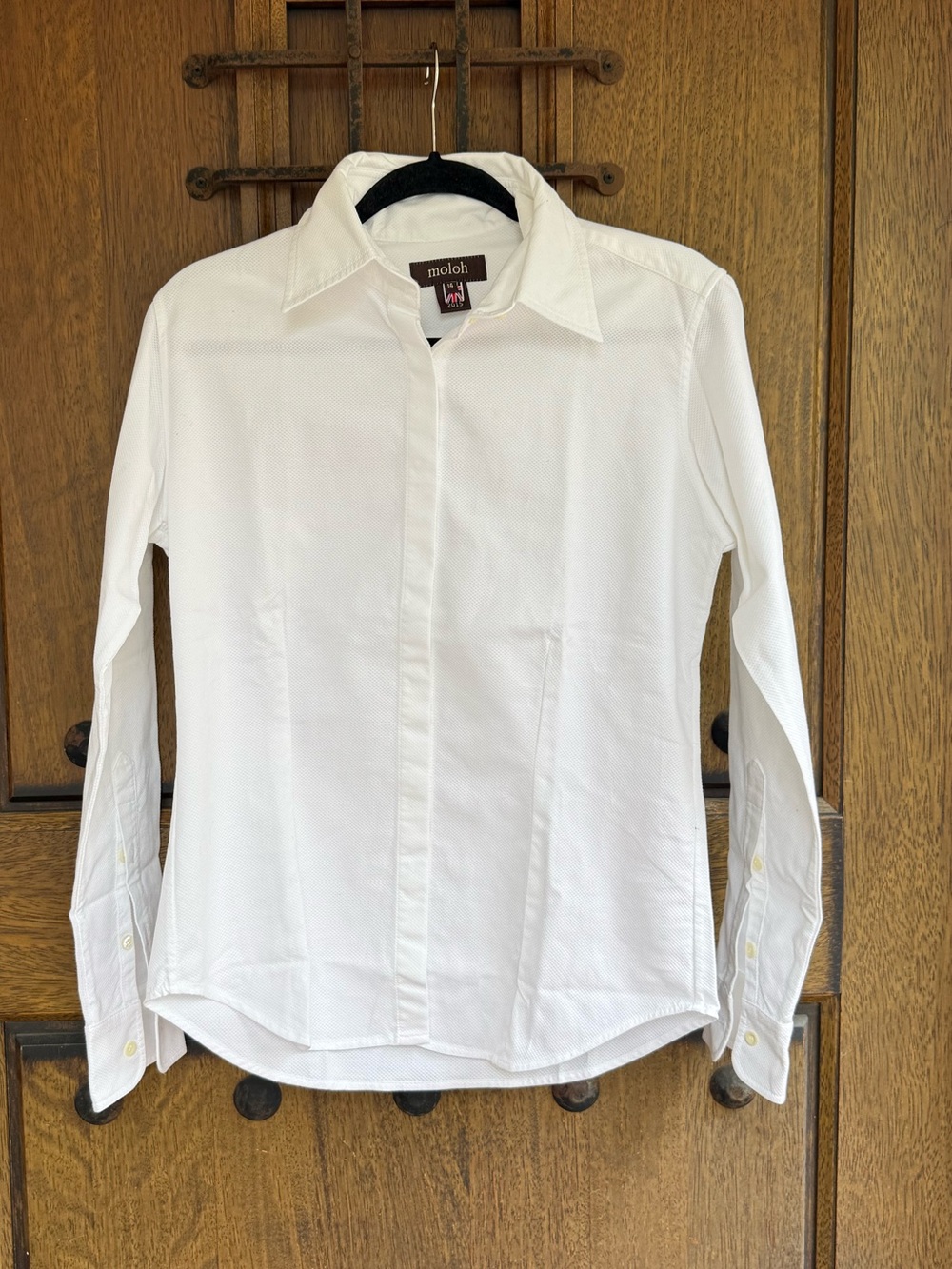 Molo White Women's Button-Down Dress Shirt Size 14/ XS
